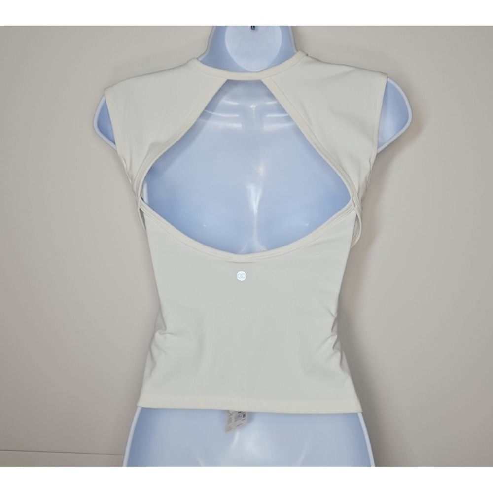 Calia Womens White Inspire Open Back Tank Top Size Small NWT - Spots - Picture 2 of 12